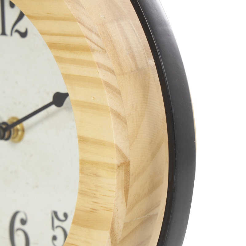 Tabletop Clock in Light Brown