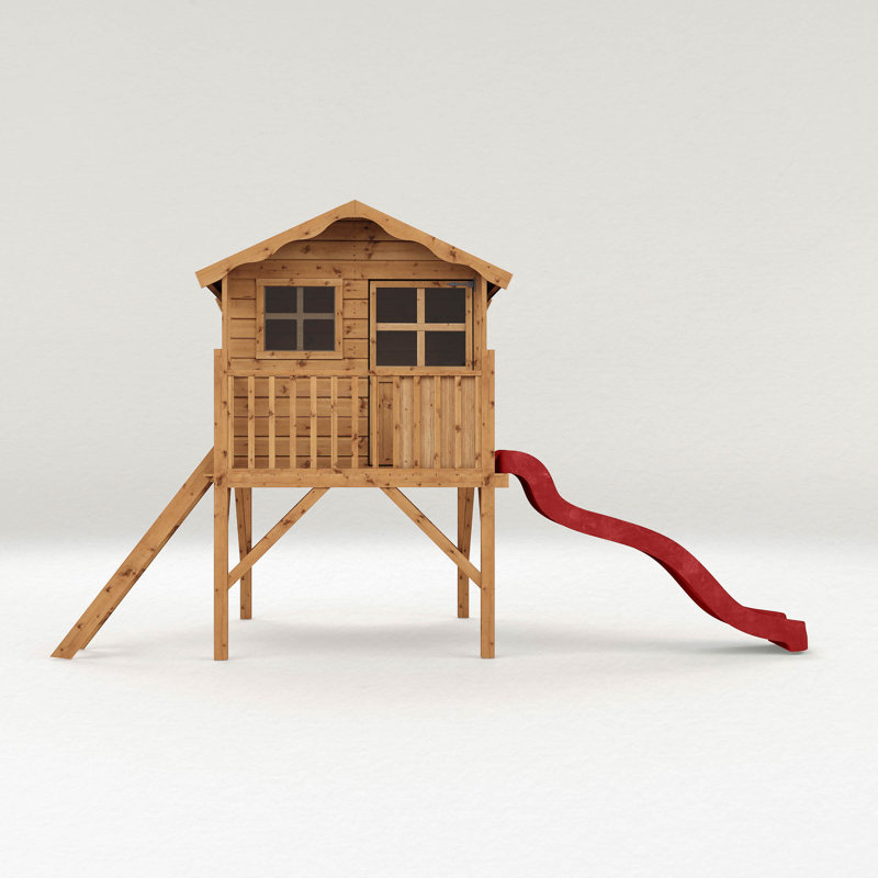 Mercia Poppy Playhouse with Tower & Slide, No