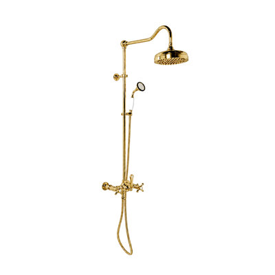 Système de douche exposé avec douche à main (P1095) par Strom Living