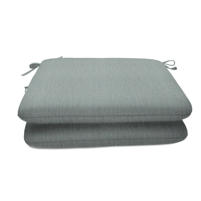 Sunbrella Indoor/Outdoor Reversible Seat Cushion, 18" W x 18" D, Spectrum Daffodil Sunbrella®