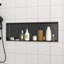 Niche de douche en acier inoxydable 37 po x 13 po, noir bronze-1811714898-1811714907