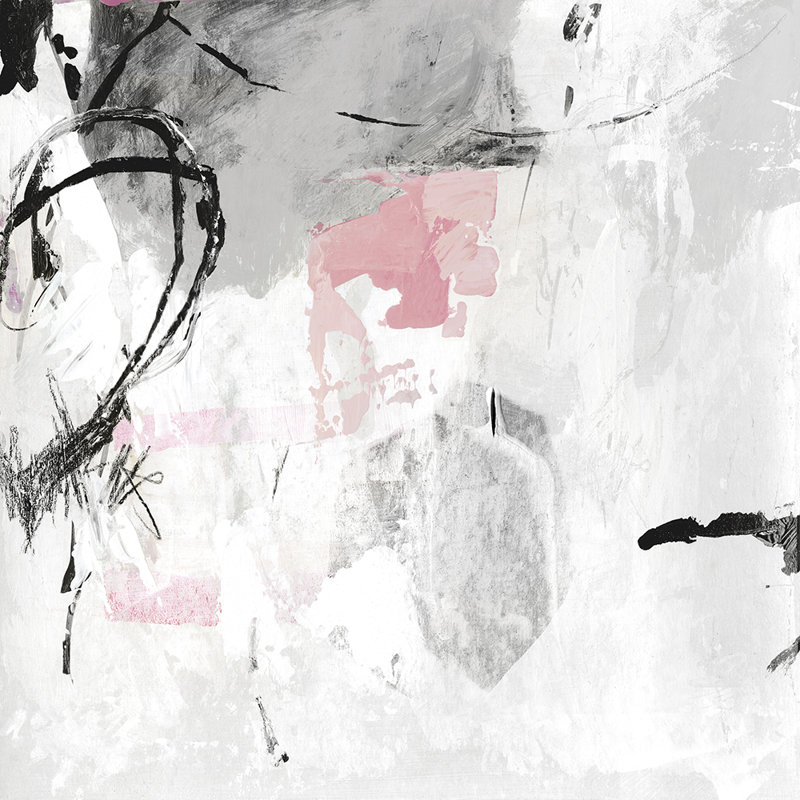 Reproduction d’art sur toile, "Grey rose I-unframed"