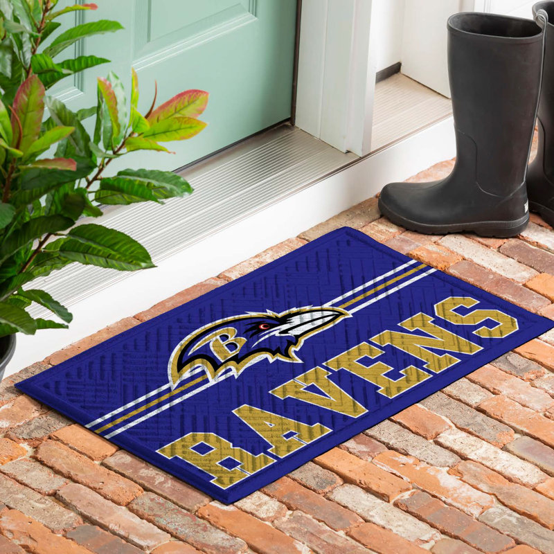 16" x 28" Baltimore Ravens Outdoor Embossed Mat