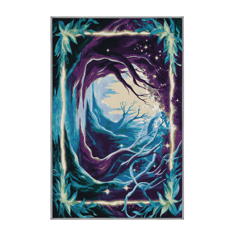 Nightfall Bloom Rug, Rectangle 3' x 5'