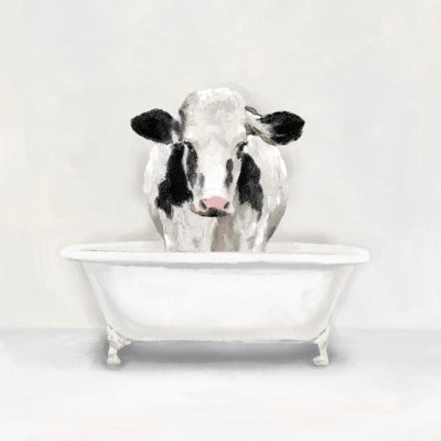 Cow Tub - Wrapped Canvas Print