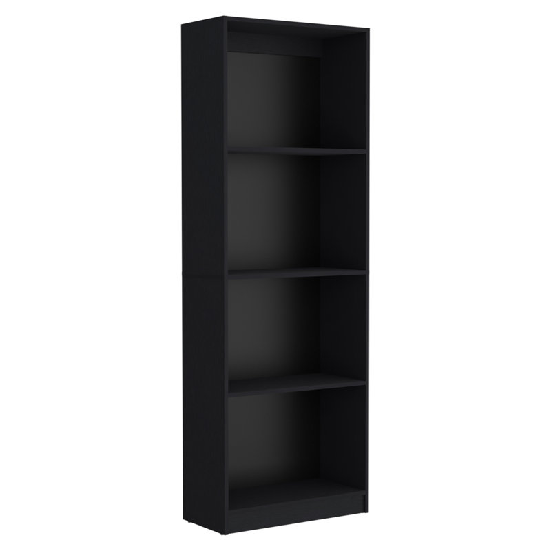 Cedarbrook Manufactured Wood Wall Bookcase with Open Shelves, Modern Display Storage Shelf for Home Office and Living Room 