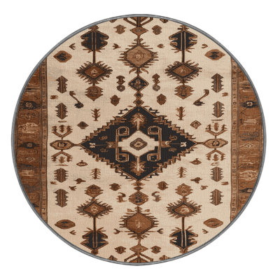 Tapis brun lavable à la machine