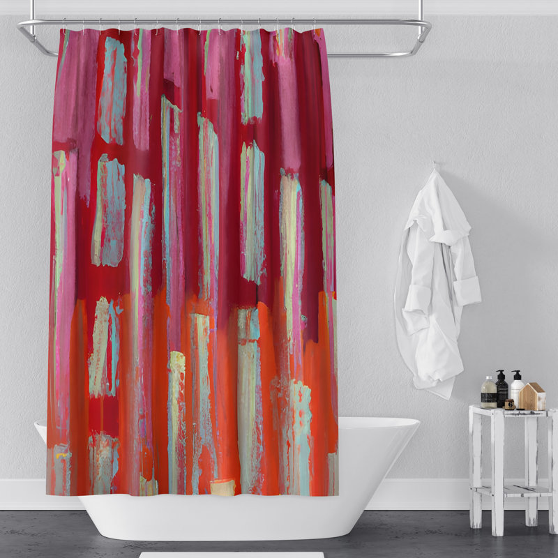 Coas Abstract Shower Curtain, 83" H x 70" W