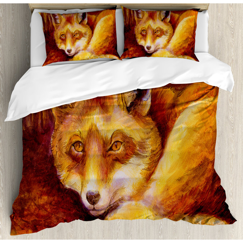 Ensemble de housse de couette fox, Très grand