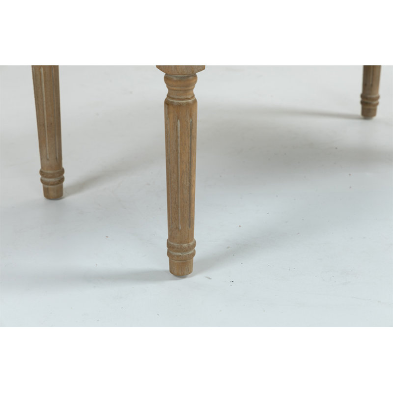 Banc de repose-pieds capitonné Traditional