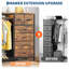 Armoire 6 tiroirs en tissu avec tringle-231123914