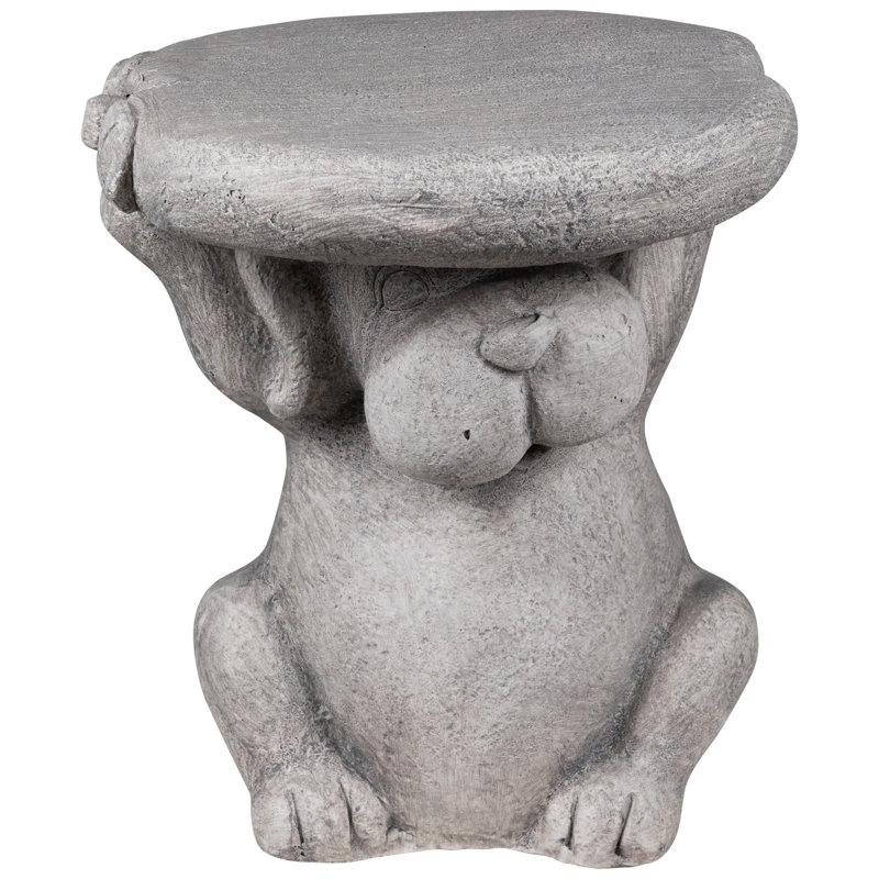 Support à plante de jardin pour chien - 12,25 po - gris