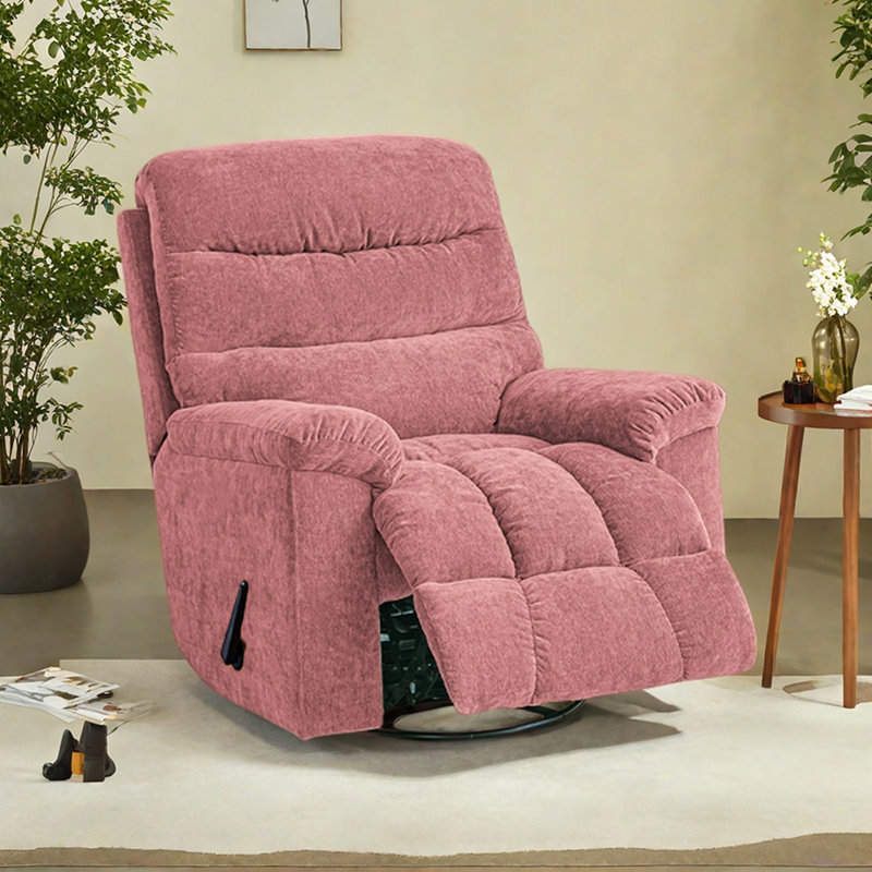 Single Sofa Living Room Multi-Functional Recliner, Pink
