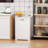 10 Gallons Single White Tilt-out Trash Recycling Cabinet (Not Include Trash Can)