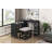 3-Piece Home Office Furniture Set With Rolling Desk, Casters, And 2 Charging Ports For Modern Workspaces-1350616433