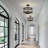 4 - Light 12.59" Dimmable Drum Lampshade Farmhouse Industrial Semi Flush Mount Ceiling Light-425802375