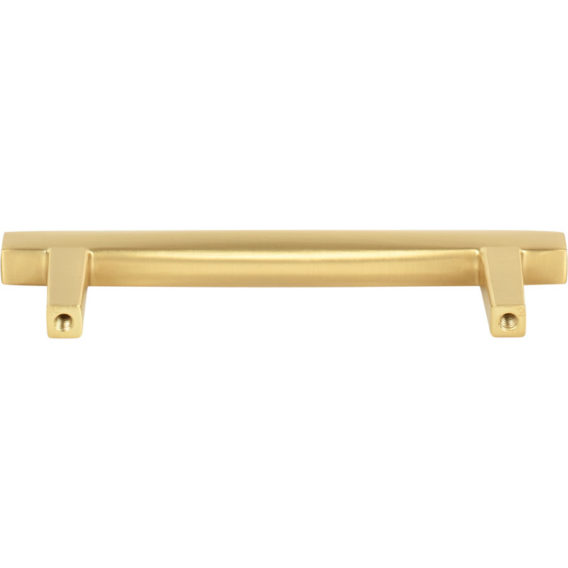 Whitlock Bar Pull, Brushed Gold, 3 3/4"