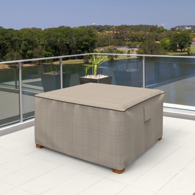 Miguel Outdoor Square Side Table/Ottoman Cover by Arlmont & Co.