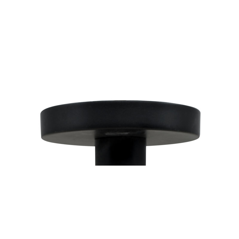Radiance Ceramic Semi Flush Mount, 9" H x 10" W x 10" D, Gloss Black/Matte White, Matte Black