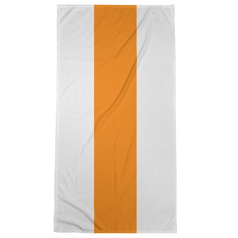 Microfiber Bath Towel, Tennessee Red Football Off White/Orange