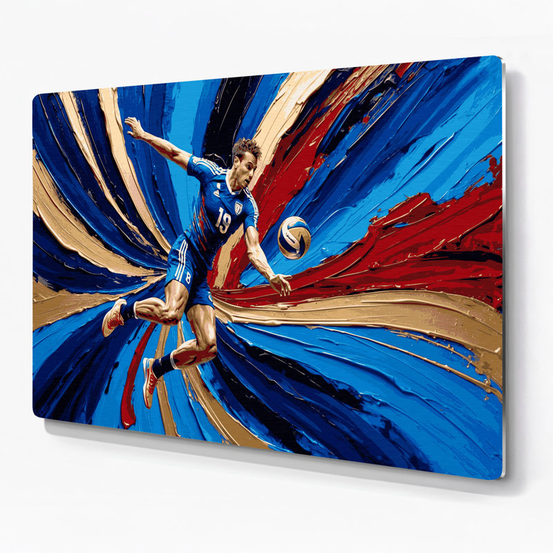 Art mural en métal Sports Handball, 20" H x 30" W x 0.05" D