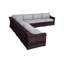 Ensemble de conversation pour 6 personnes avec coussins Biles Wicker-343274346