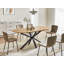 Extendable Oval Metal Base Dining Table