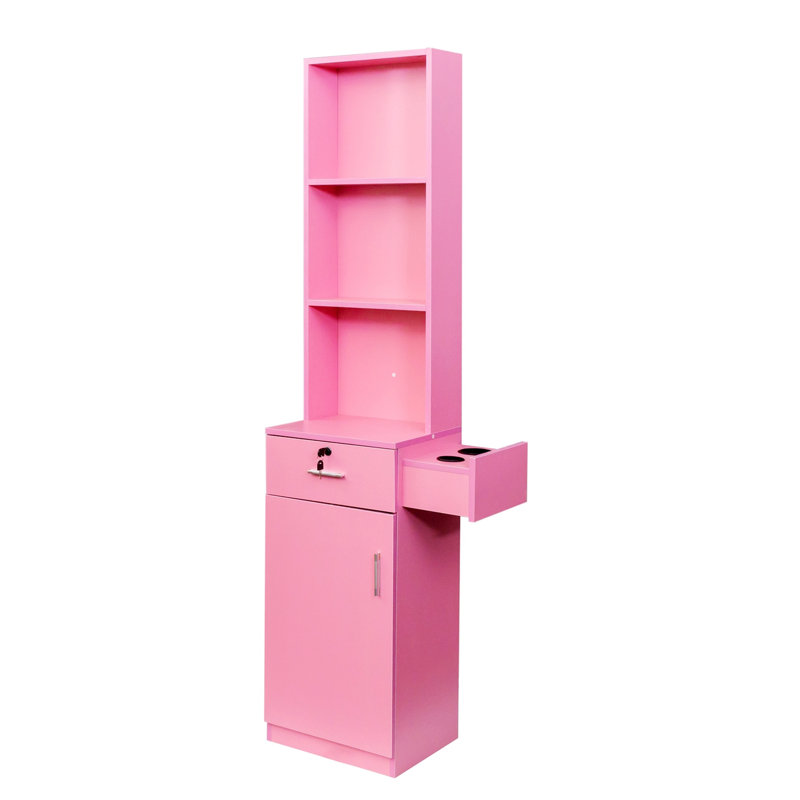 Kyric Compartment Makeup Organiser, Pink