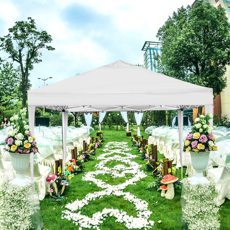 10 Ft. W x 10 Ft. D Outdoor Canopy Tent , White