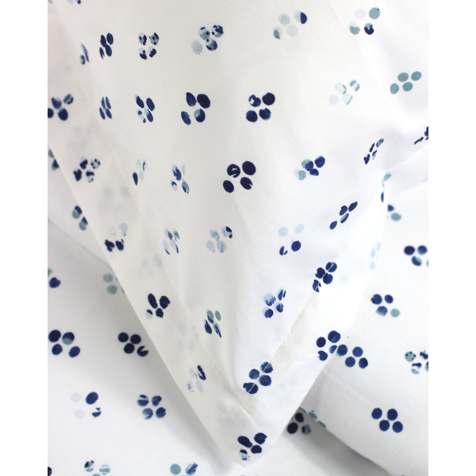 Cotton Duvet Cover Set, Twin Duvet Set + 1 Sham, Blue