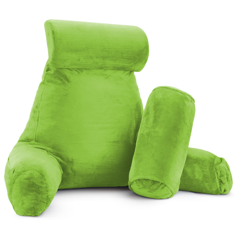Nestl Reading Back Pillow For Reading & Bed Rest, 22" H x 36" W x 13" D, Garden Green