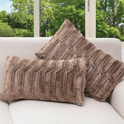  Faux Fur Pillow Cover & Insert