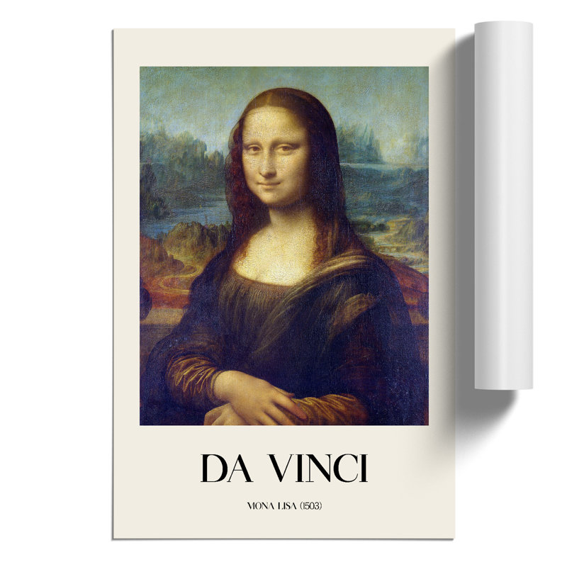 The Mona Lisa by Leonardo Da Vinci - No Frame Painting, 42cm H x 30cm W x 0.1cm D