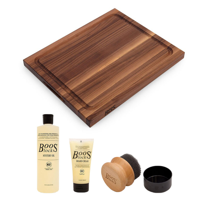 John Boos Reversible Cutting Board, 21.3"  x 19.4", Walnut