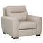 Chaise en cuir Blende, taupe