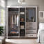 Limestone 3-Door Combi Fitment Wardrobe-108940894