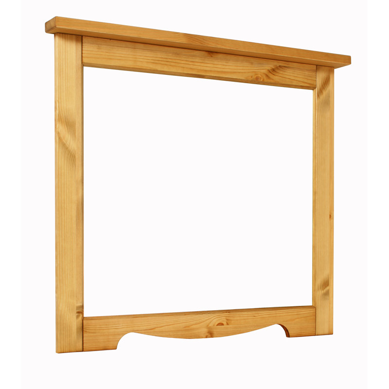 Fischer Wood Flat Wall Mirror, Oiled 