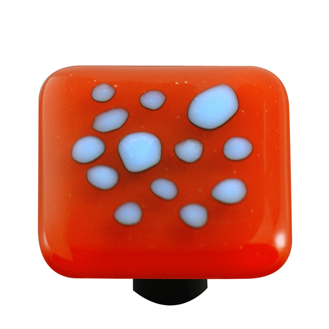 Reactive 1.5" Length Square Knob Aquila Art Glass Hardware 