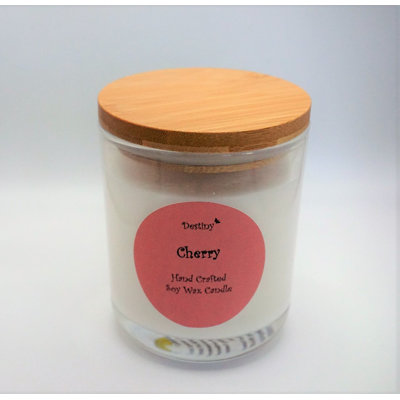 Glass Jar Candle with Holder