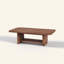 Table basse en forme d'éventail avec tablette de rangement inférieure, fini grain de bois, table de salon moderne du milieu du siècle, meuble d'appoint de style champêtre pour grands espaces, montage facile
