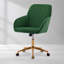 Chaise de bureau pivotante ergonomique réglable avec dossier et siège confortables, idéale pour une utilisation à domicile et au bureau
