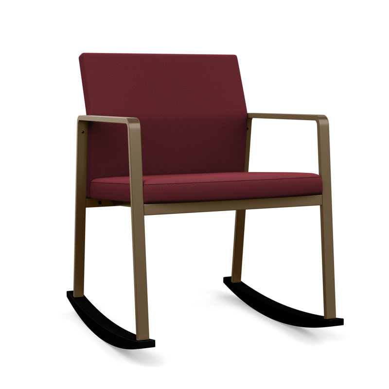 Chaise berçante Gansett, Bronze, Vin Visite Libre- Tissu uni