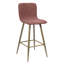 Fuhrman Upholstered Counter Stool with Metal Frame-1049996006