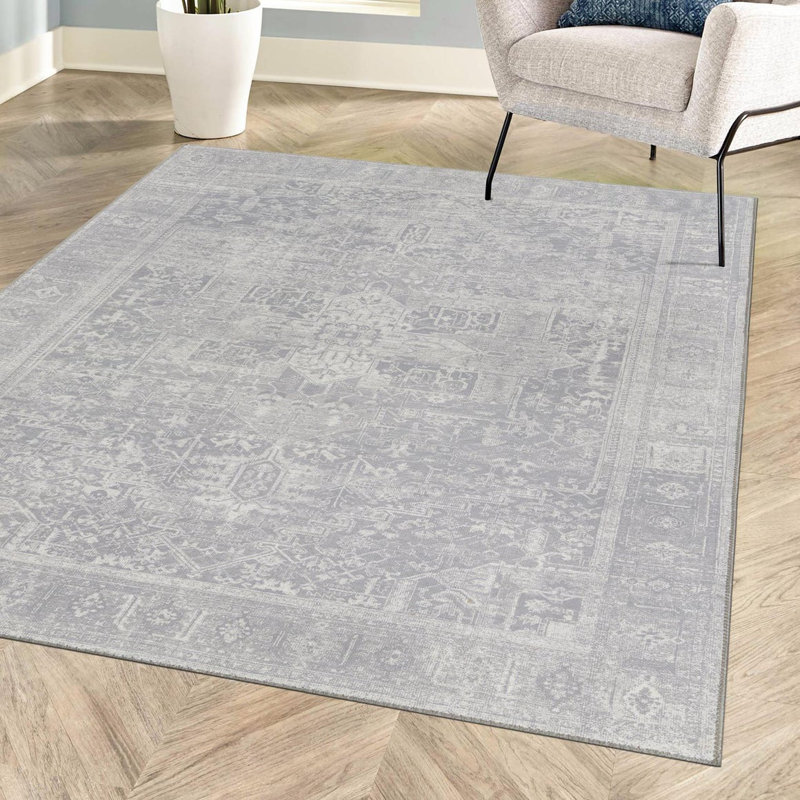 Chenille Abstract Indoor Rug, Rectangle 5' x 8'