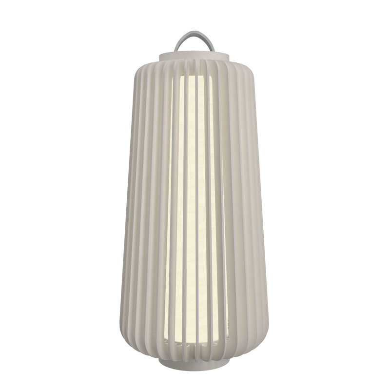 Imbuia Wood LED Table Lamp with Natural Veneer Finish