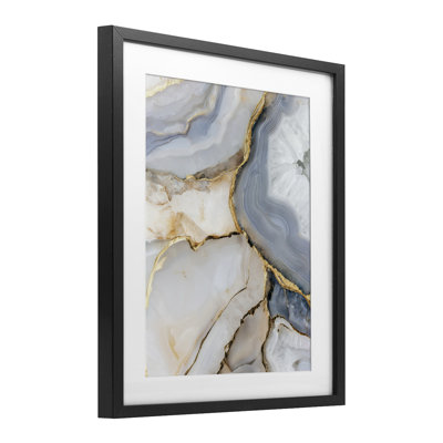 Géode blanche et grise, reproduction sous verre, conception de Svetlana Aleynikova