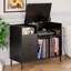 Armoire de rangement rabattable avec multiprise et 2 tiroirs-17730013