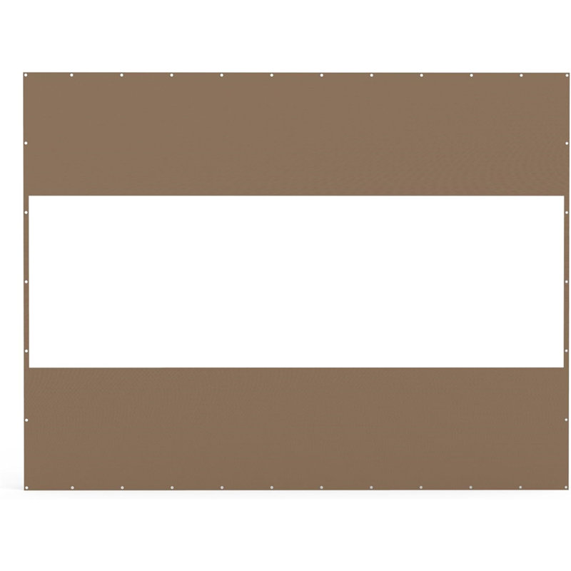 Rideau transparent d'extérieur robuste, Brun, H 118,9 po x l 155,1 po