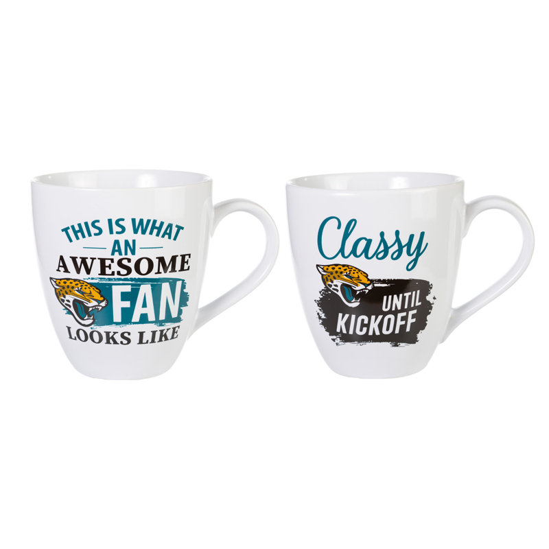 Ensemble de 2 tasses à café NFL, Jaguars de Jacksonville