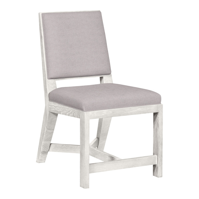 Thom Filicia Home Upholstered Back Side Chair, Nadia Linen, Casa Blanca